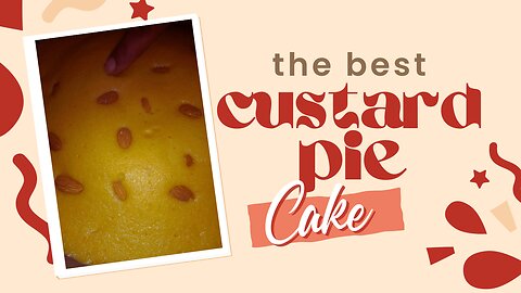 step-by-step guides on how to make delicious custard pie cake #pie #cake #custardpie (RAY.OFFICIAL)