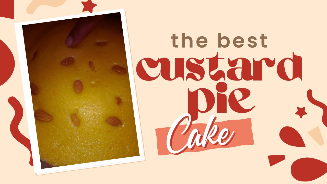 step-by-step guides on how to make delicious custard pie cake #pie #cake #custardpie (RAY.OFFICIAL)
