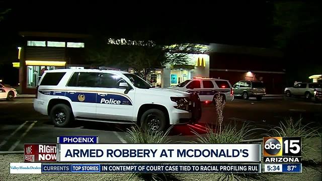 Two men rob McDonald's location in Phoenix
