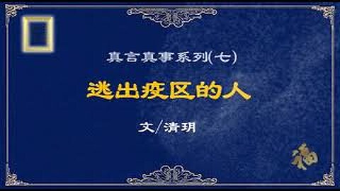 真相视频：真言真事系列（七）逃出疫区的人 2020.12.09