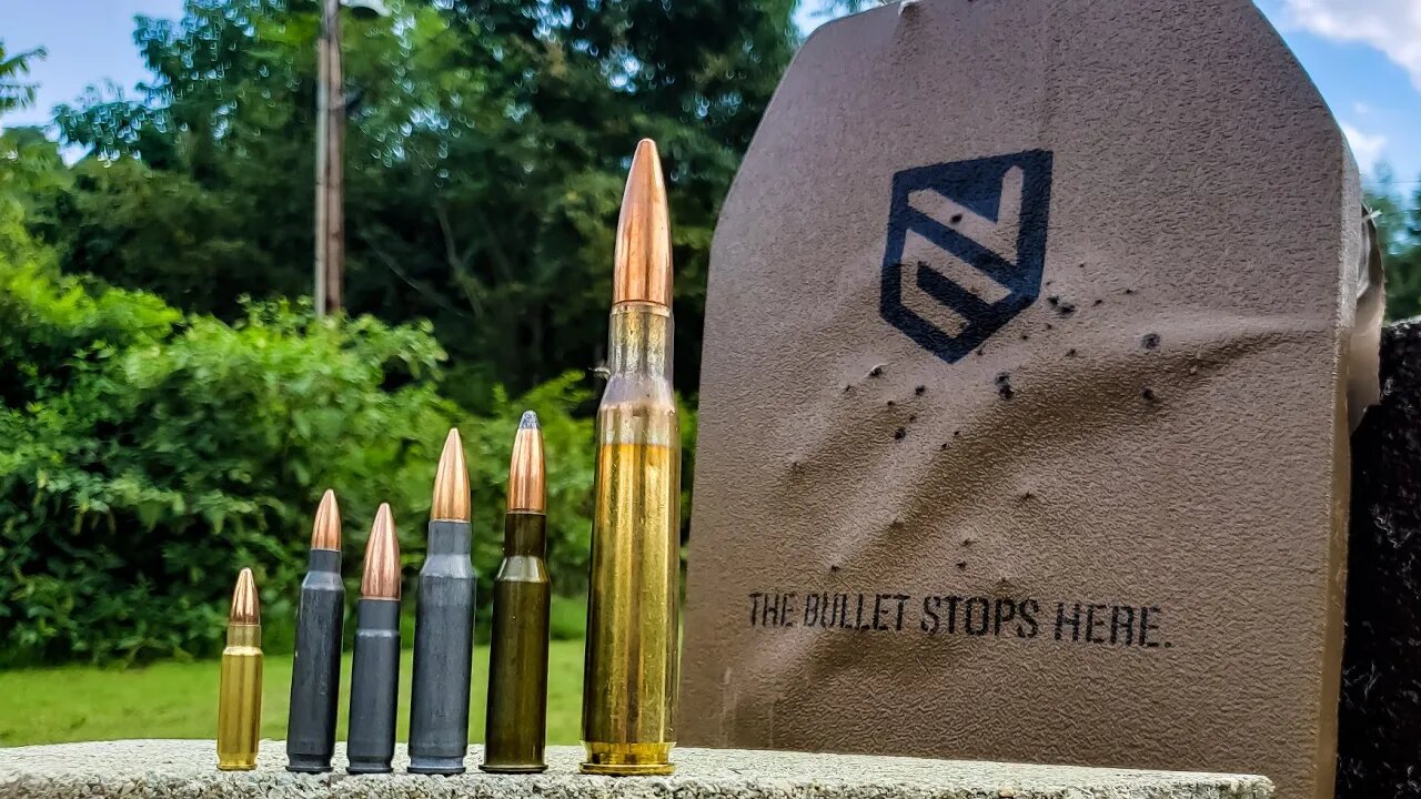 Military Rounds vs LEVEL 3 armor!!! 5.7 vs 556 vs 300blk vs 308 vs 7.62x54R vs 50bmg