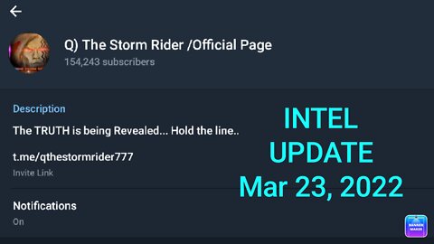 QTSR Intel Update 3/23/22