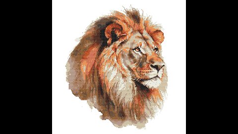 AWESOME LION Cross Stitch Pattern by Welovit | welovit.net | #welovit