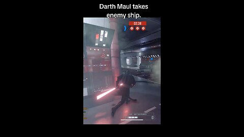 Darth Maul take an enemy ship.