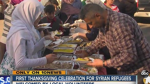 First Thanksgiving celebration for Syrian refugees