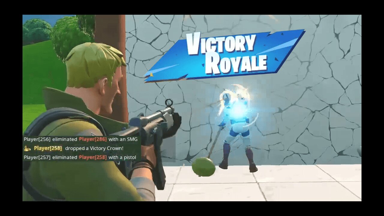 OG Fortnite Cracked Gamer! Blue SMG is nice!