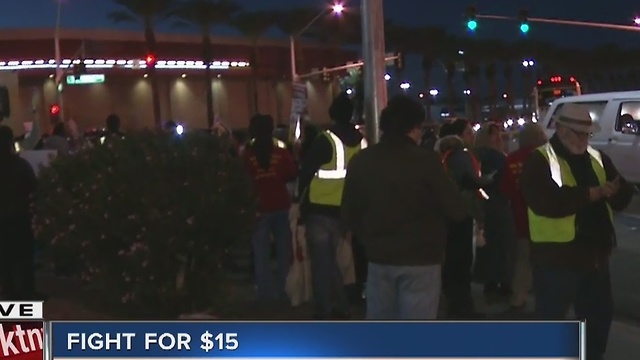 Dozens gather for local Fight for $15