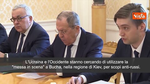 Lavrov - Bucha e la messinscena antirussa