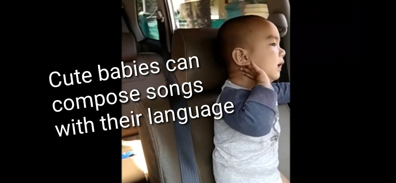 Cute babies can compose songs with their language