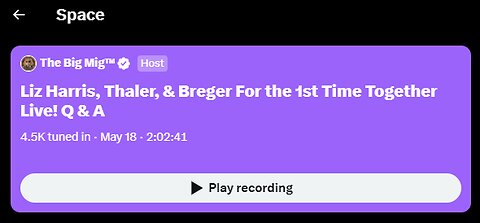 John Thaler, Jackie Breger and Liz Harris May 19th Q&A on Spaces