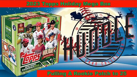 BANG Pulling A Red Metallic Rookie Patch (1 Out Of 2,486 Megas) To 25 From A 2023 Topps Holiday Mega