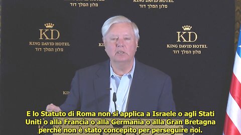 Gerusalemme 27/11/2024: conferenza stampa del Senatore Lindsey Graham