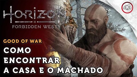 Horizon Forbidden West, Como encontrar a casa e o machado de Kratos ( God of War ) |super dica PT-BR