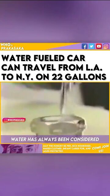 Water fueled car