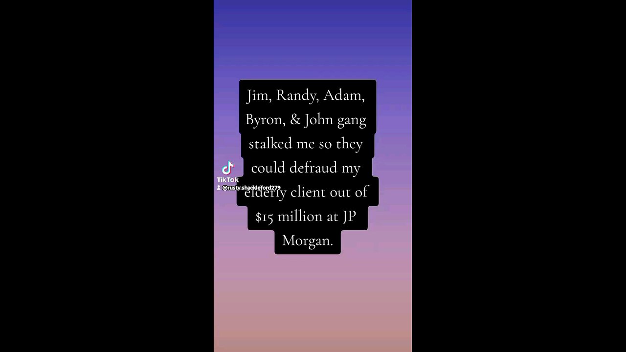JP Morgan Fraud