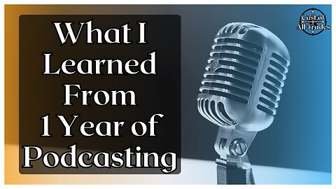 What I Learned from 1 Year of Podcasting | People, Content Creation, and Myself