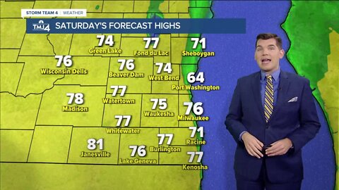 Beautiful weekend with temperatures in the 70s