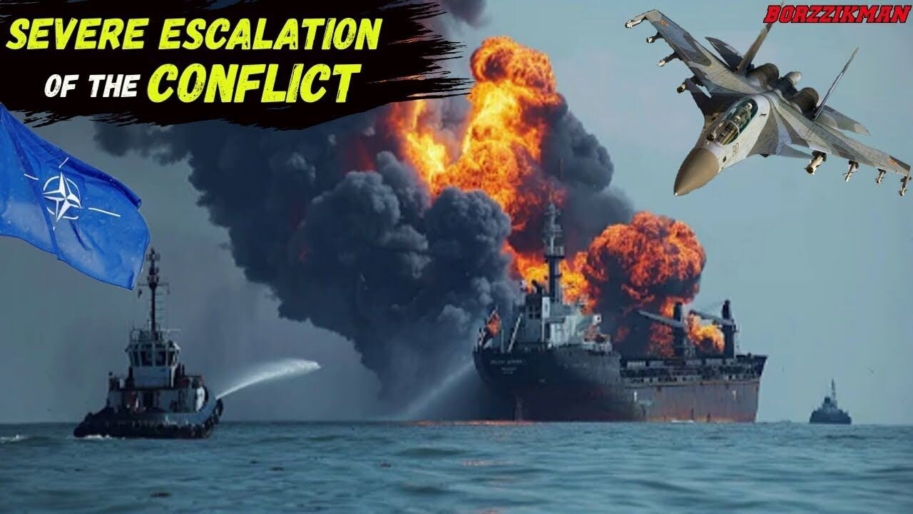 Black Sea on FIRE: Russia Sunk NATO Ship Full of Missiles for US Fighters┃RU Army Captured 'VOLFINO'