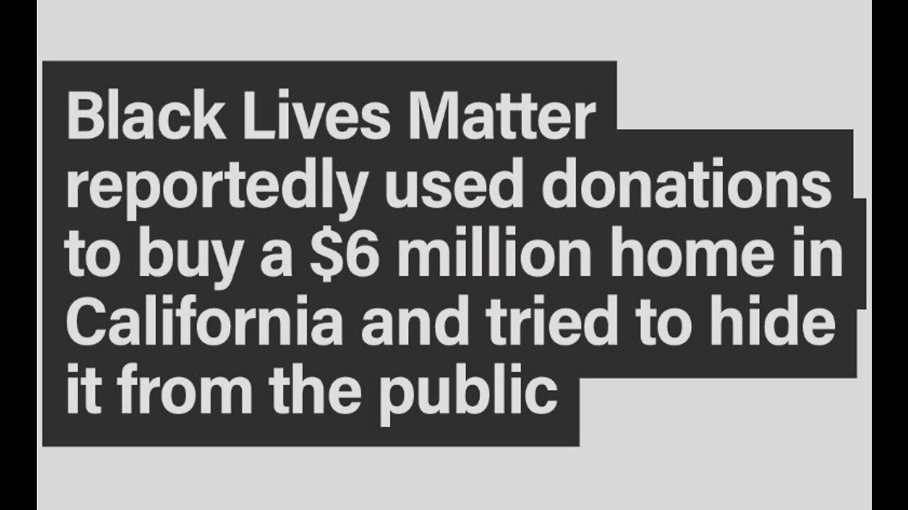 BLM TRYING TO HIDE $6 MILLION HOME BOUGHT USING DONATIONS FROM PUBLIC | 06.04.2022