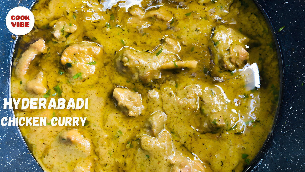 Hyderabadi chicken green curry