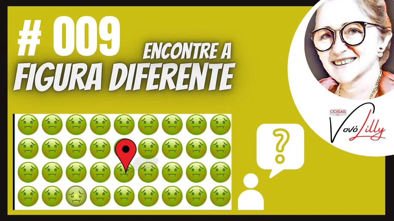 ENCONTRE A FIGURA DIFERENTE | # 009 | FIND THE DIFFERENT FIGURE