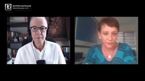 Rubén Luengas con la Doctora Viviane Brunet.