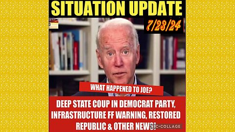 SITUATION UPDATE 7/23/24 - No way out, Sleepy Out/Kamala In, War W/Iran! It's Time To Fight