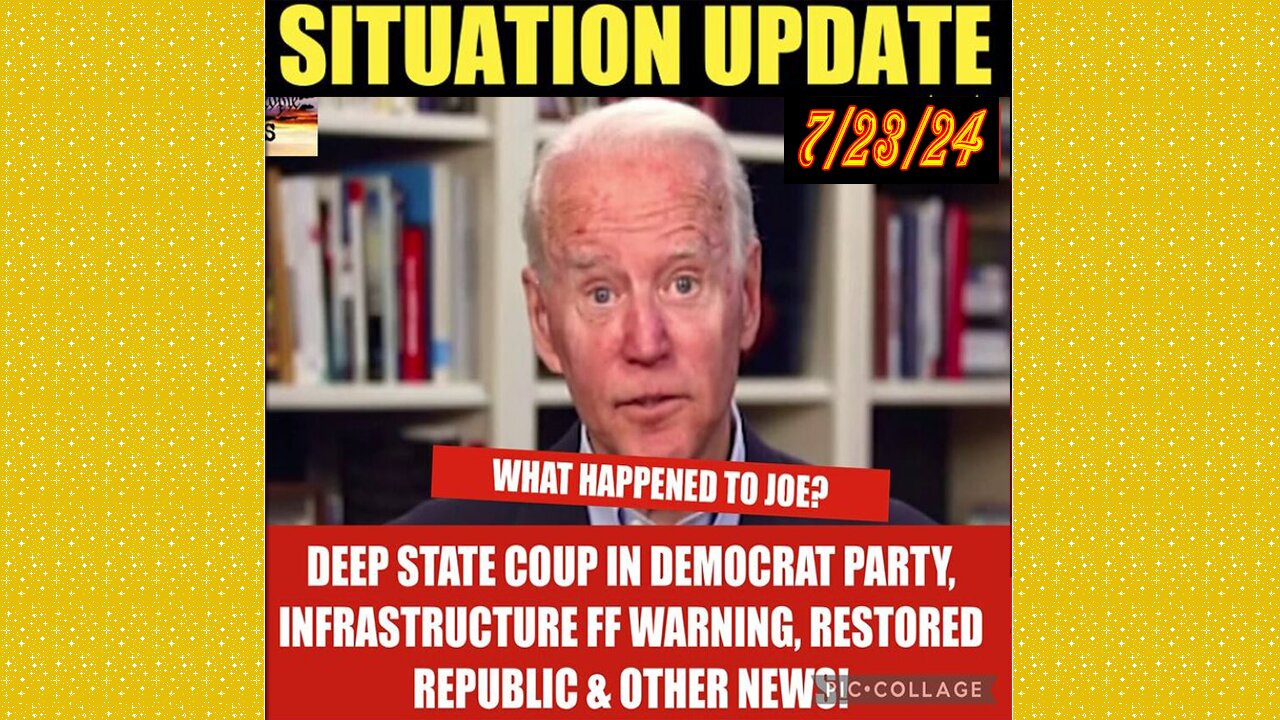 SITUATION UPDATE 7/23/24 - No way out, Sleepy Out/Kamala In, War W/Iran! It's Time To Fight