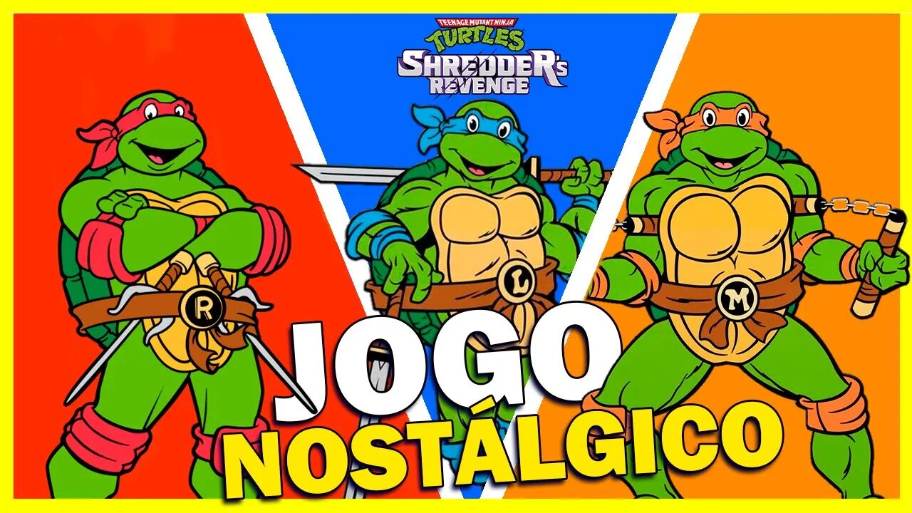 PRIMEIRA GAMEPLAY DO JOGO NOSTÁLGICO DAS TARTARUGAS NINJAS SHREDDER'S REVENGE!! PT BR (PC)