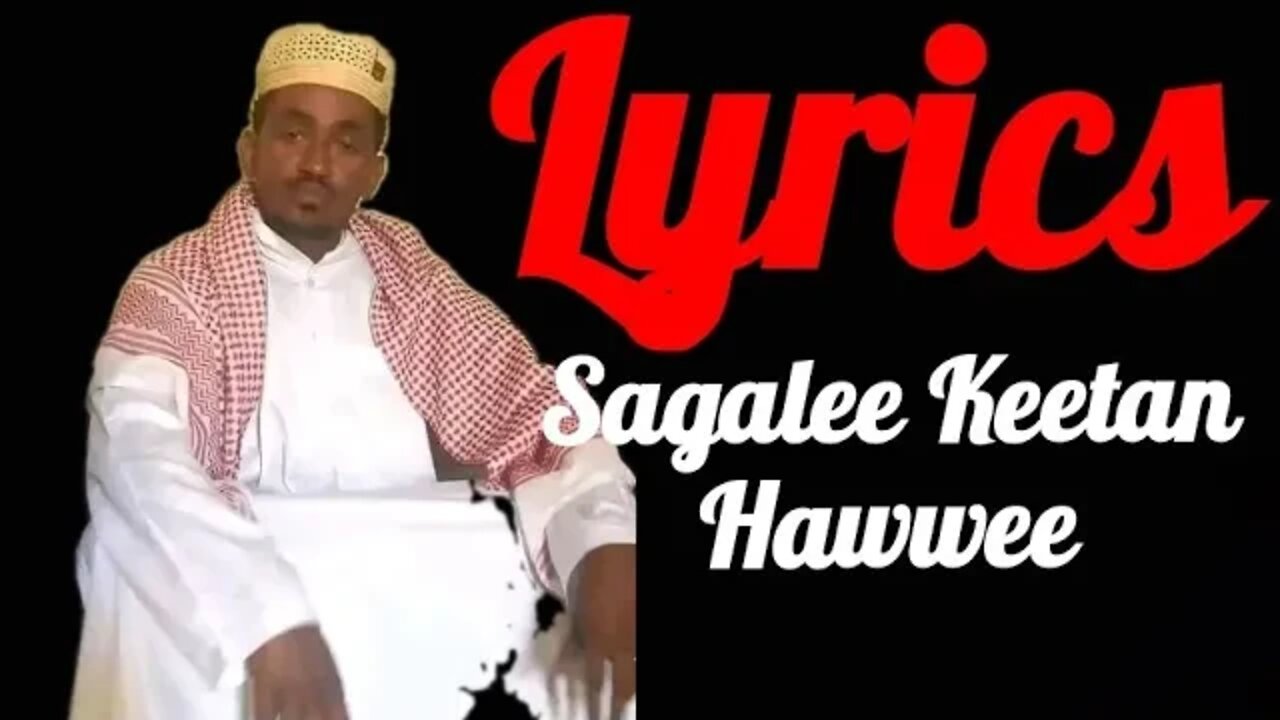 Hachalu Hundesa #sagale_keetan_Hawwee new oromo music by Lyrics