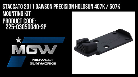 Staccato 2011 Dawson Precision Holosun 407K / 507K Mounting Kit - 225-03050040-SP