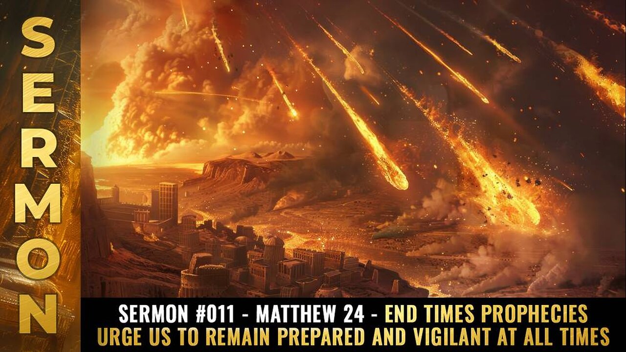 Mike Adams sermon #011 - Matthew 24 - End Times prophecies urge us to remain prepared and vigilant at all times