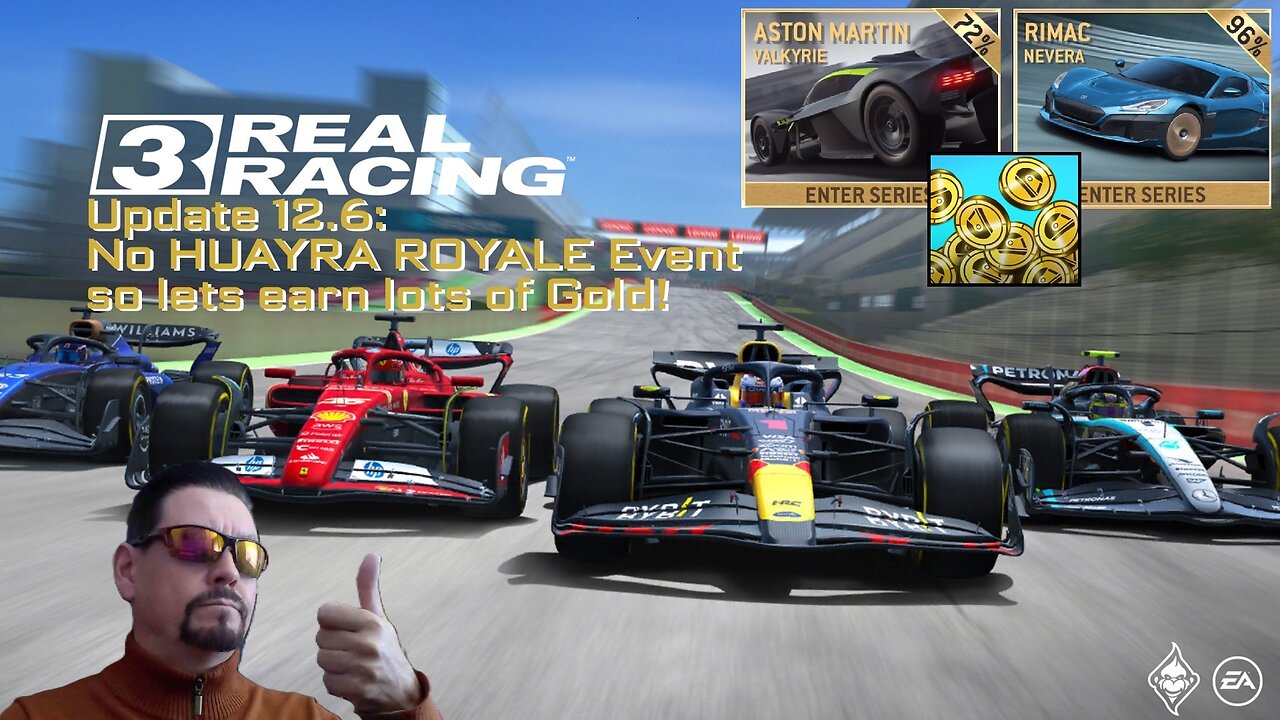 Player of Games: REAL RACING 3 - Update 12.6: No HUAYRA ROYALE Event so lets earn lots of Gold!