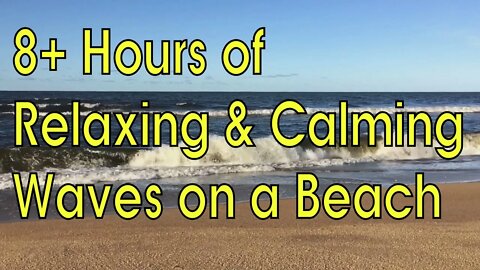 8+ Hours Relaxing and Calming Ocean Waves on a Beach Gulls, Rain & Thunder Help You Sleep De-stress
