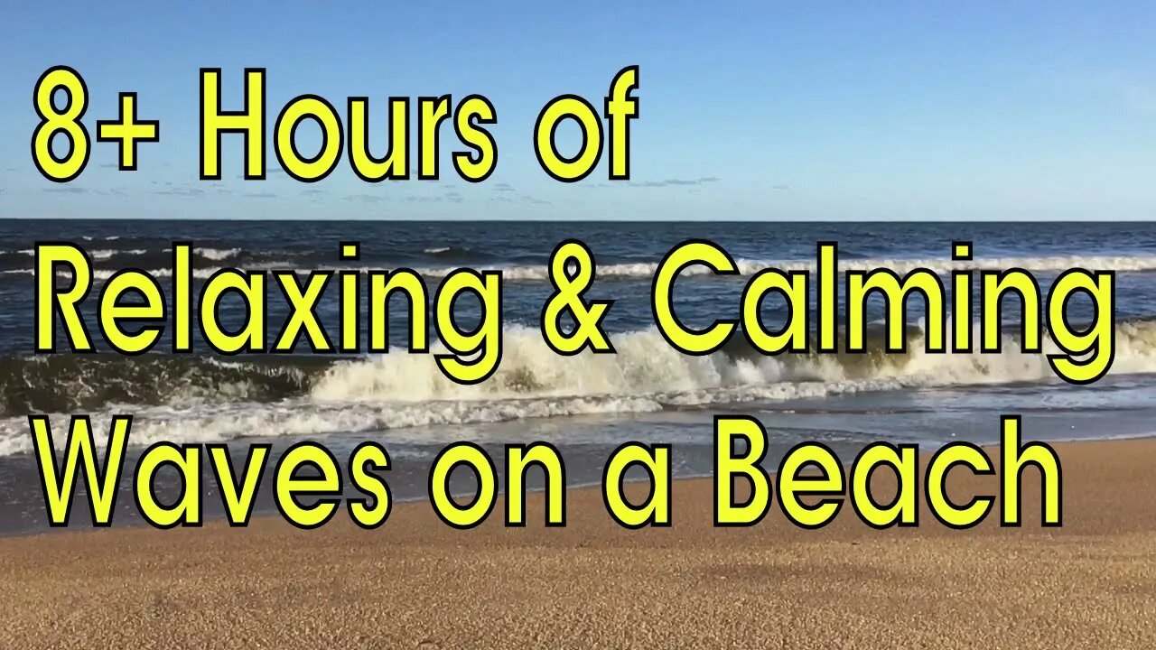 8+ Hours Relaxing and Calming Ocean Waves on a Beach Gulls, Rain & Thunder Help You Sleep De-stress