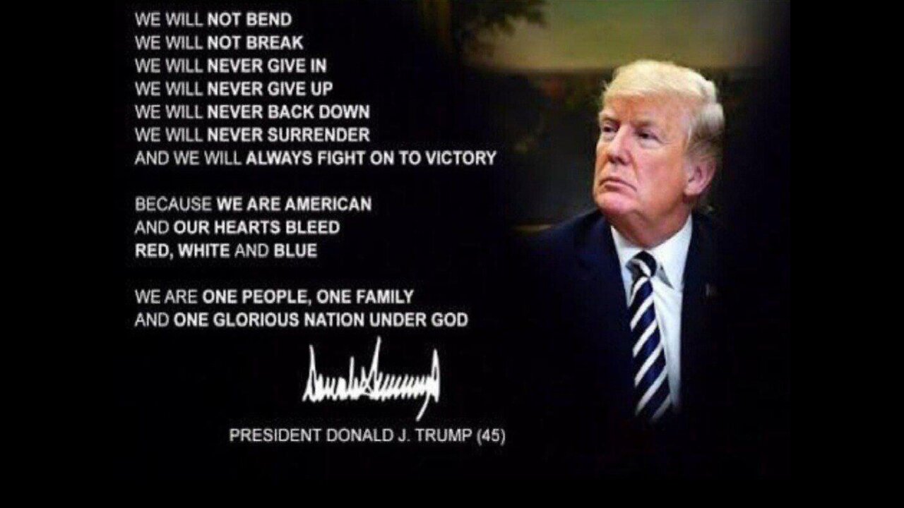 AMERICA PRESIDENT TRUMP SAID WE ARE AMERICANS