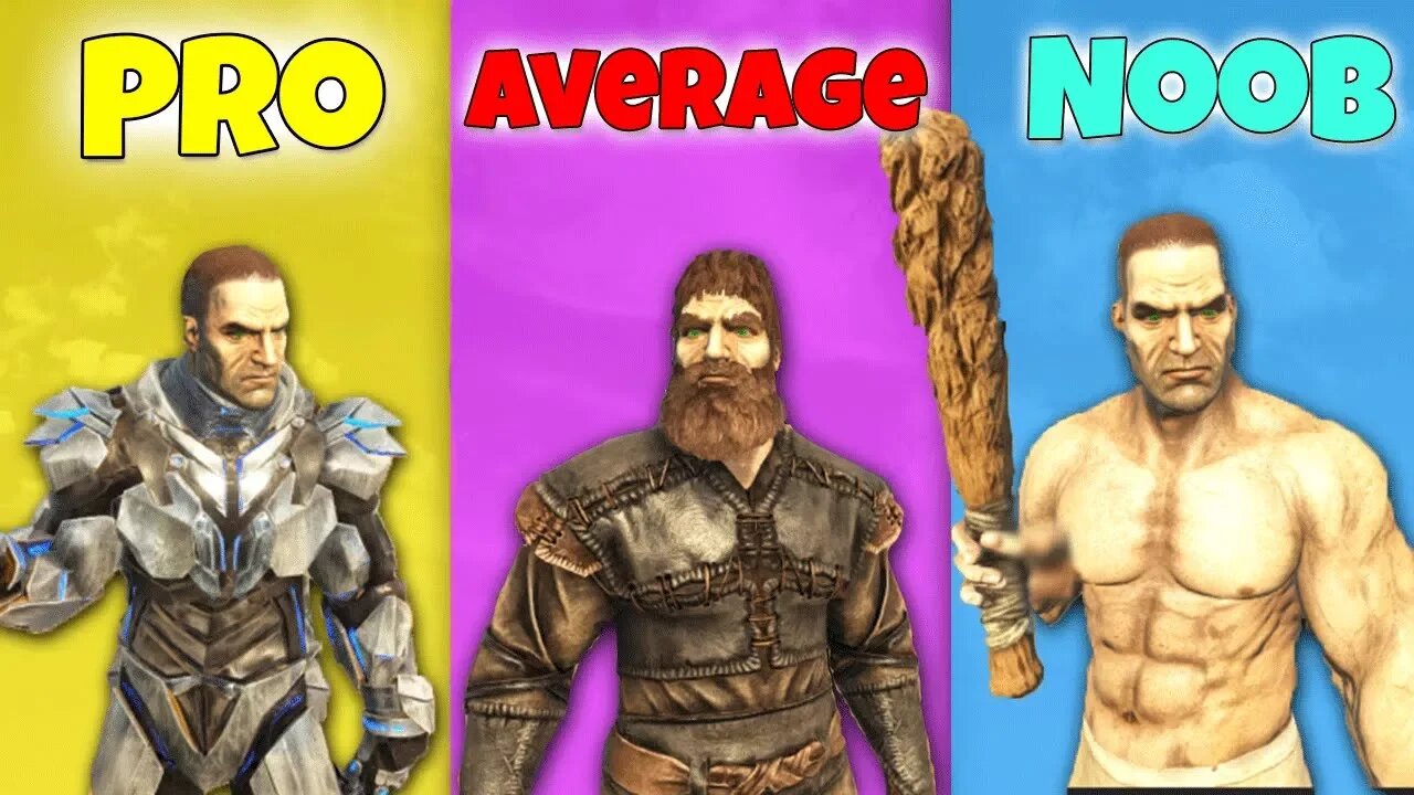 PRO vs AVERAGE vs NOOB in Ark... [Cinematic]