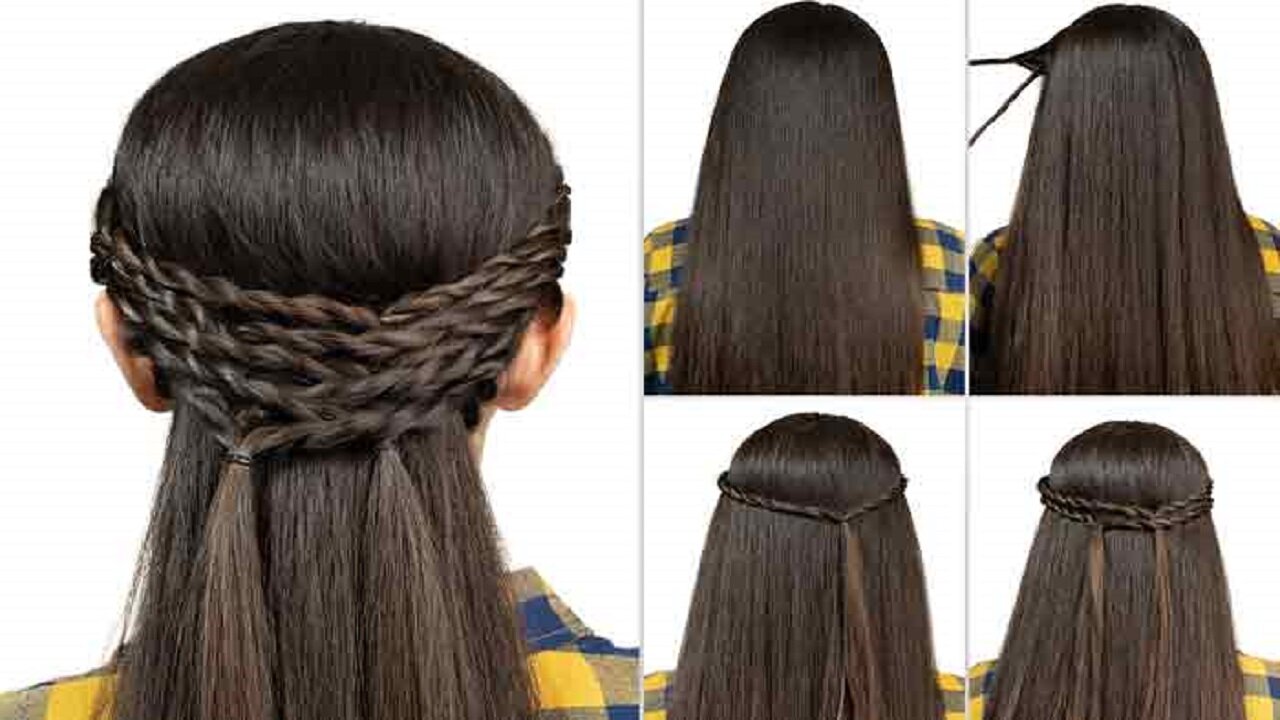 Quick and stylish hair style for girls....