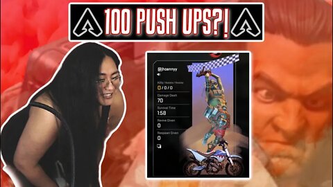 LEAST DAMAGE DOES PUSH UPS | Apex Legends