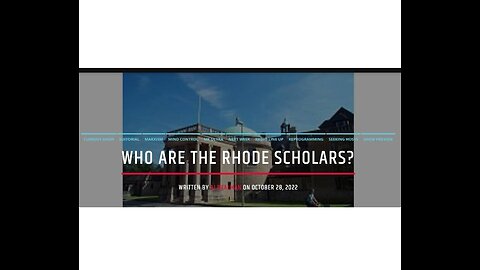 Who Are The Rhode Scholars?