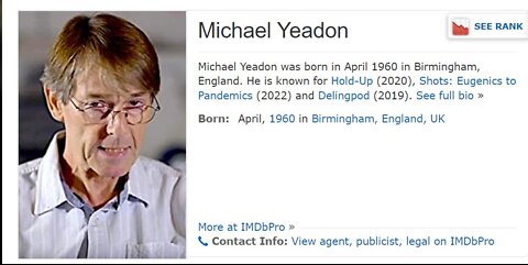 DR.MIKE YEADON SENDS A WARNING TO THE PEOPLE OF THE WORLD