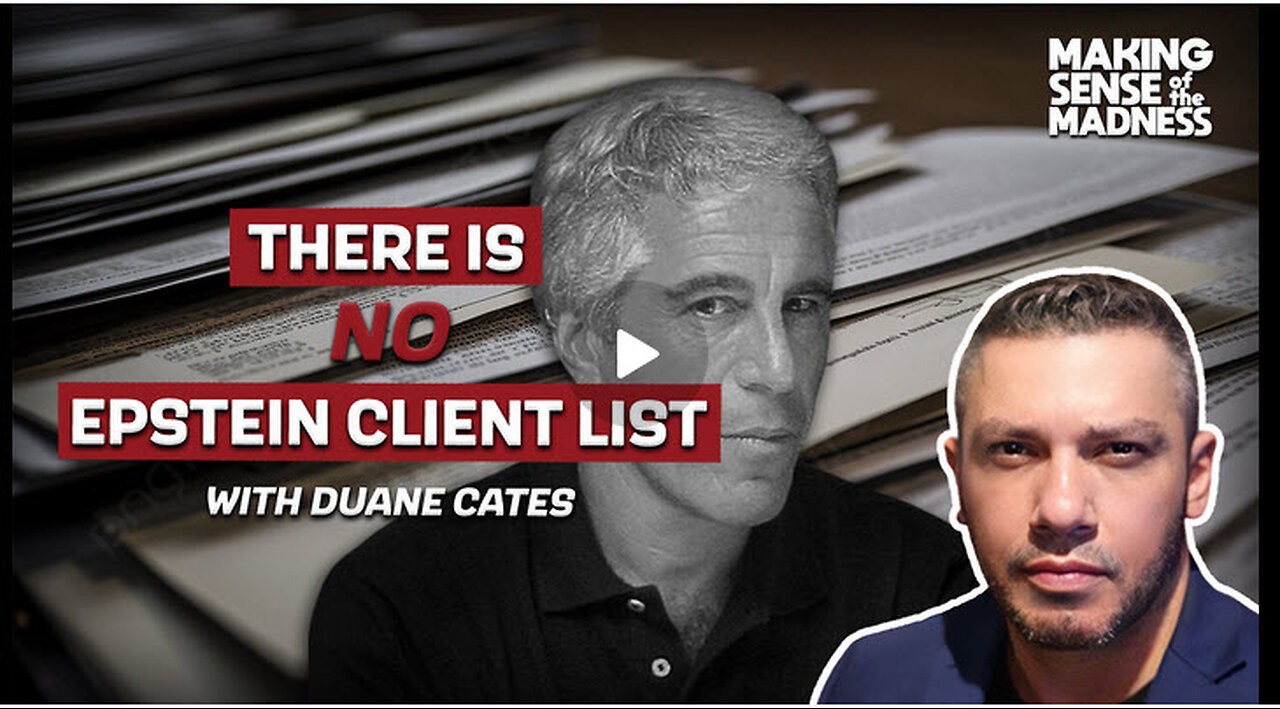 There Is No Epstein Client List With Duane Cates | MSOM Ep. 904