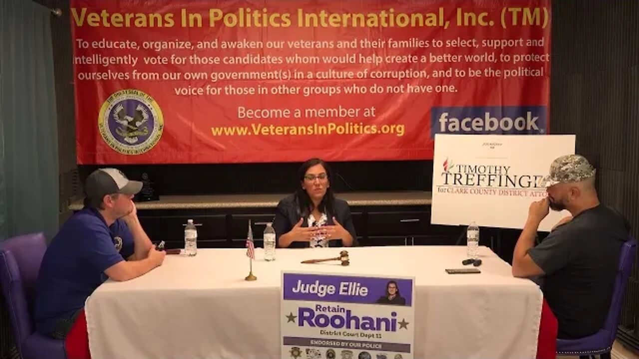 Ellie Roohani Judge for Clark County District Court Department 11 on the Veterans In Politics talk