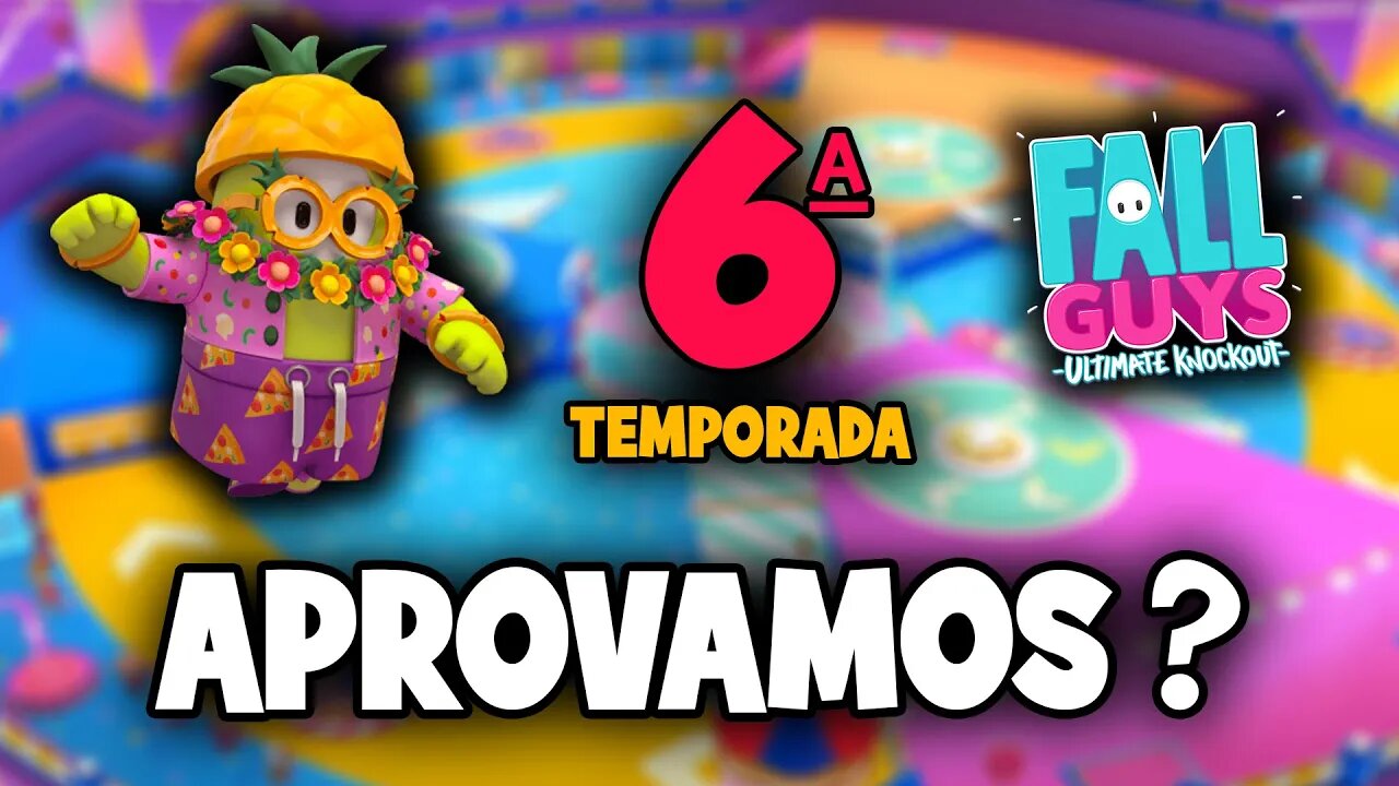 Fall Guys Sexta Temporada - Live (New season) Aprovamos?