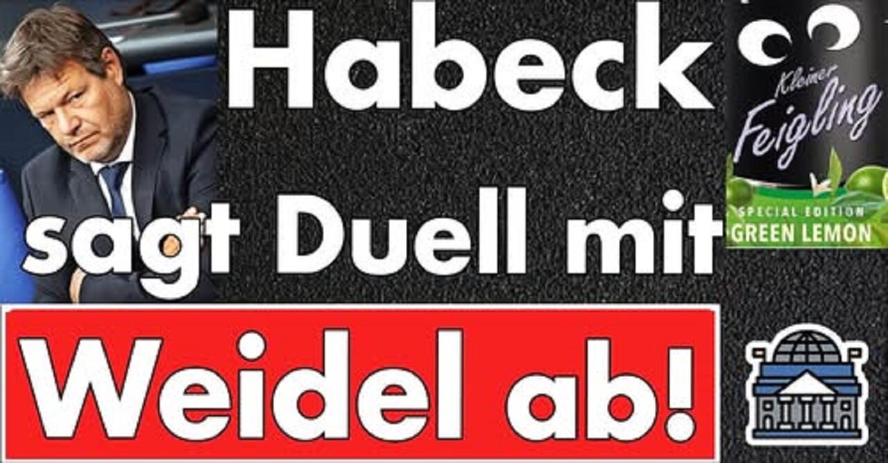 Robert Habeck ist ein Feigling! Angst vor Alice Weidel? + Amtsgericht Celle zur Trampolina Baerbock