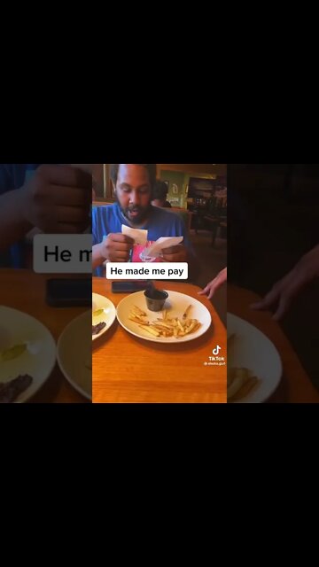 Young Man Makes His Date Pay For Her Meal Because…#tiktok