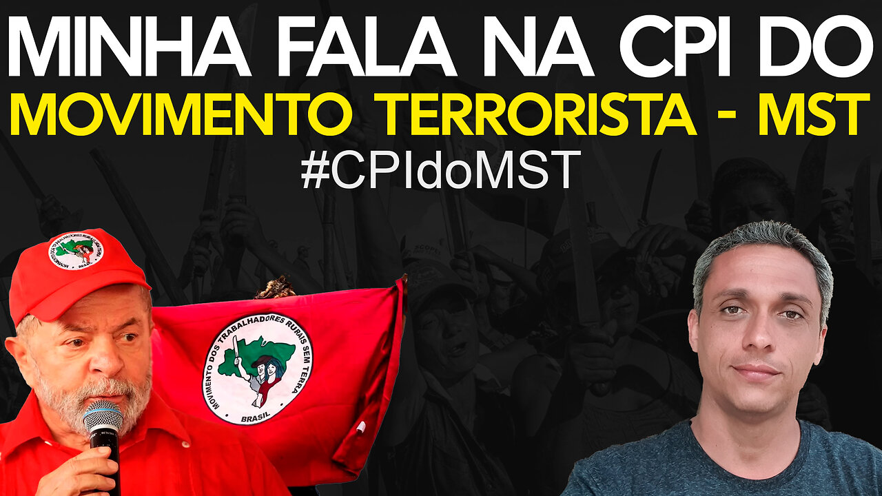 Minha fala na CPI do MST para expor a verdade sobre esse grupo criminoso