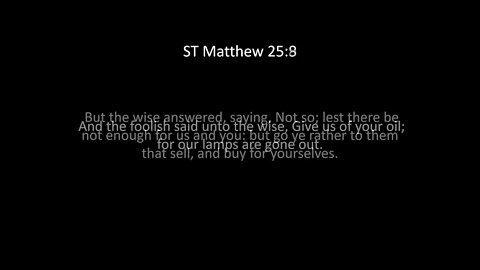 ST Matthew Chapter 25