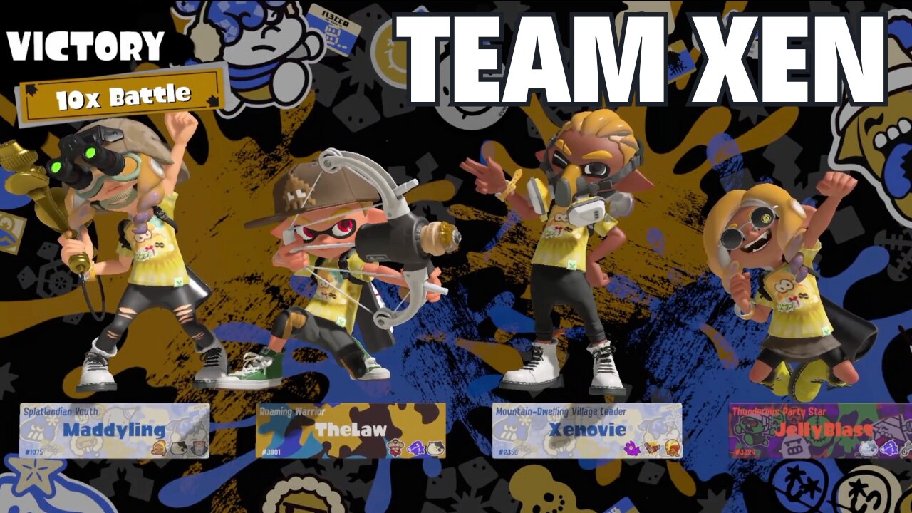 [Splatoon 3] Splatfest:10X Gameplay - Friends-Family-Solo - Team Xen