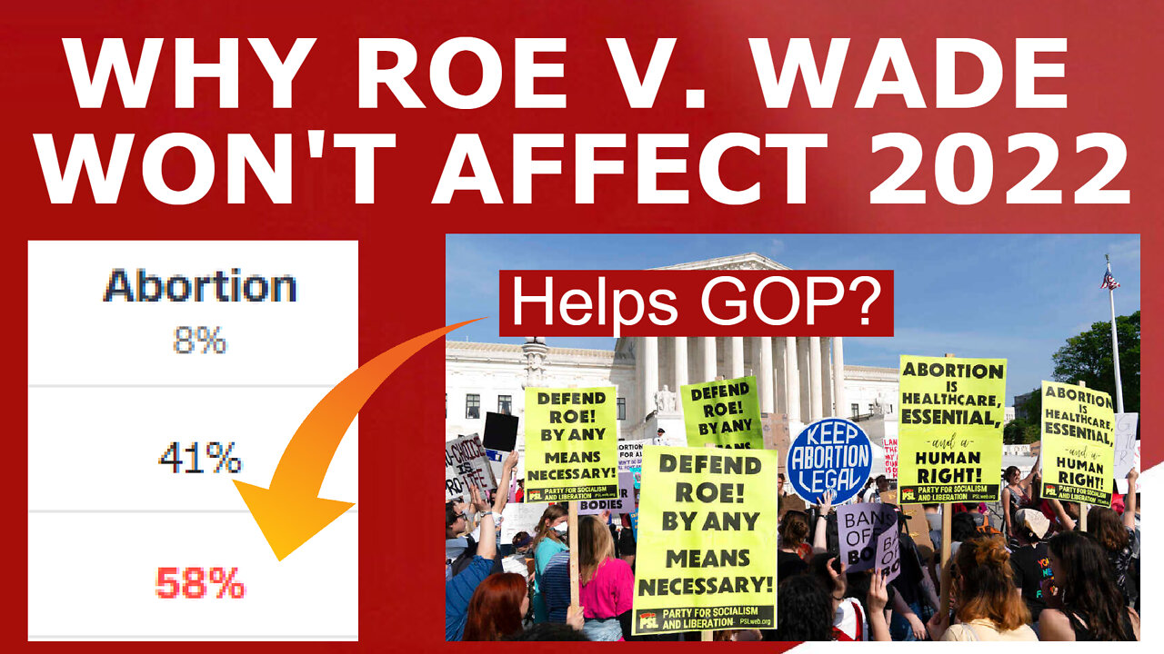 ROE IS OVER? - Why the Court Decision STILL Won't Hurt Republicans in the Midterms